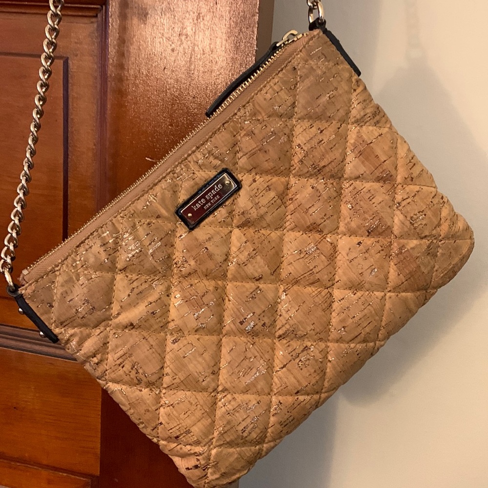 Kate Spade Gold Coast Ginny Cork Crossbo - Women | Color tan with gold flecks